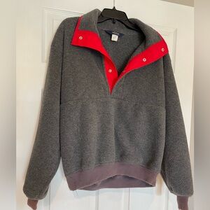 Men’s Vintage Woolrich Half Zip Pullover Fleece Sweater Size Medium Made In USA